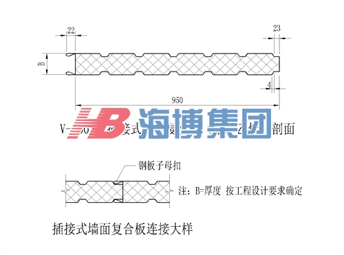 吉林V-950插接式墙面复合板（聚苯乙烯）